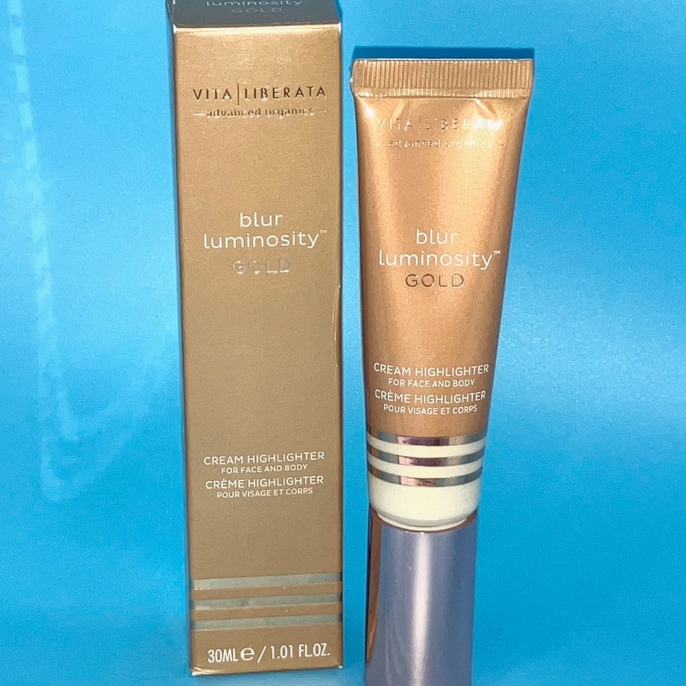 Vita Liberata Blur Luminosity GOLD Cream Highlighter Face & Body NIB